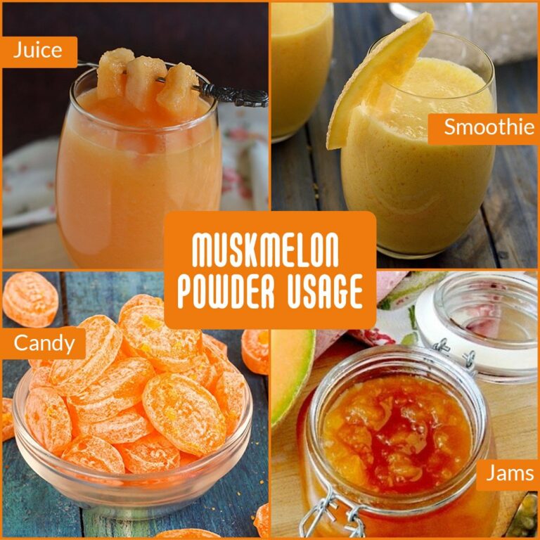 Nattfru Muskmelon Powder for Juice & Shakes 100 Fruit for Weight